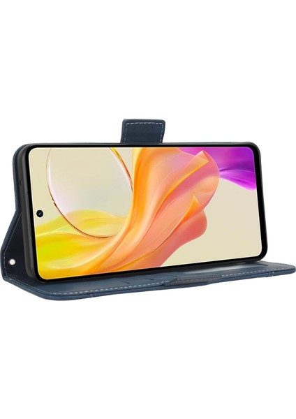 Vivo Y36 4g / Y36 5g Pu Deri Cüzdan Çoklu Kart Yuvası Folio Flip Katlanabilir Stand Vaka Telefon Kapağı (Yurt Dışından)