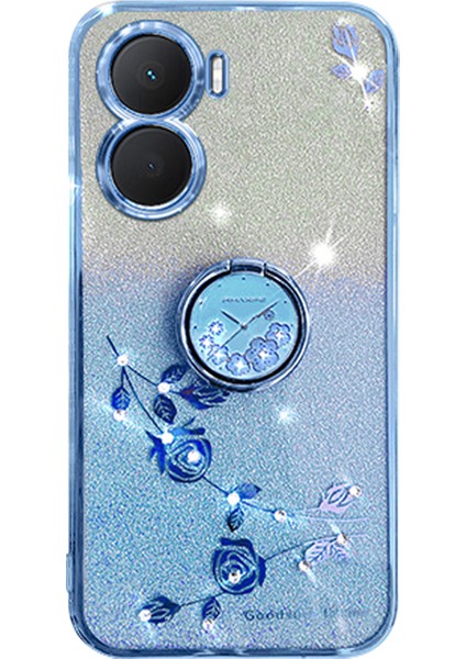 Vivo Y16 4g / Y56 5g Çiçek Deseni Arka Koruma Tpu Telefon Kapağı (Yurt Dışından)