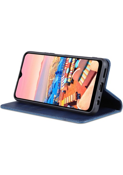 Vivo Y16 4g Cowhide Doku Pu Pu Deri Deri Şok Geçirmez Kılıf Manyetik Otomatik Absorlanmış Telefon Cüzdan Stand Kapağı (Yurt Dışından) modelleri