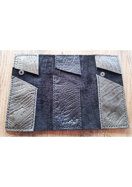 Gerçek Deri Tamamen El Emeği Özel Kalemleriniz Için Kalemkutu 8 x 18 cm Kapalı Hali H26D fırsatları