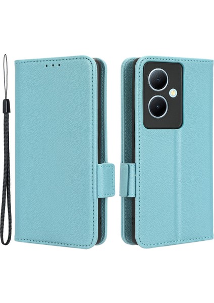 Vivo Y78+ 5g / Y78 5g / V29 Lite 5g Litchi Doku Manyetik Toka Telefon Kılıfı Pu Deri Cüzdan Stand Kapağı (Yurt Dışından)