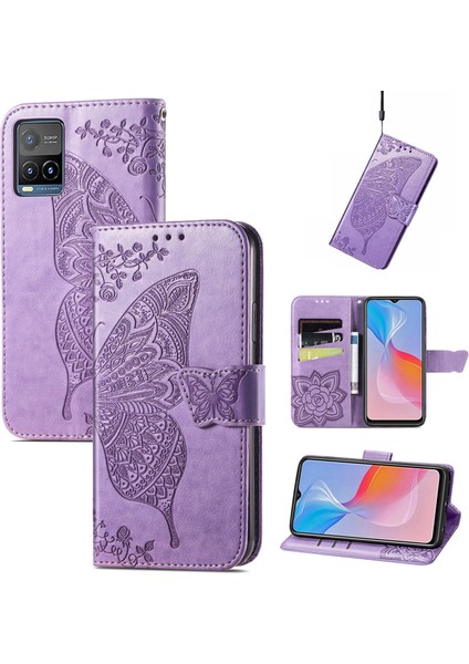 Vivo Y21 / Y21S / Y33S Anti-Drop Pu Deri Telefon Kılıfı Stand Cüzdan Cep Telefonu Kapağı (Yurt Dışından) indirimleri
