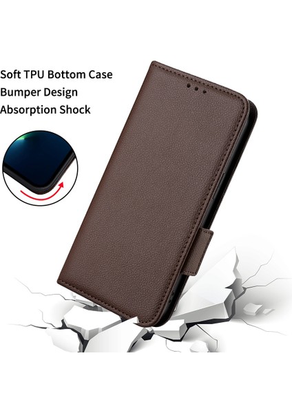 Vivo Y78+ 5g / Y78 5g / V29 Lite 5g Litchi Doku Manyetik Toka Telefon Kılıfı Pu Deri Cüzdan Stand Kapağı (Yurt Dışından)
