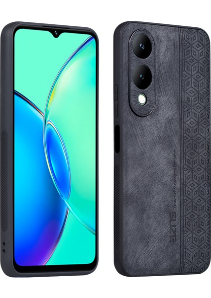 Vivo Y17S 4g Anti-Fall Impu Deri+Tpu Telefon Kapağı (Yurt Dışından)