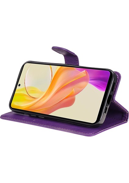 Vivo Y36 5g Telefon Kapağı, Pu Deri Stand Telefon Kılıfı Cüzdan (Yurt Dışından)