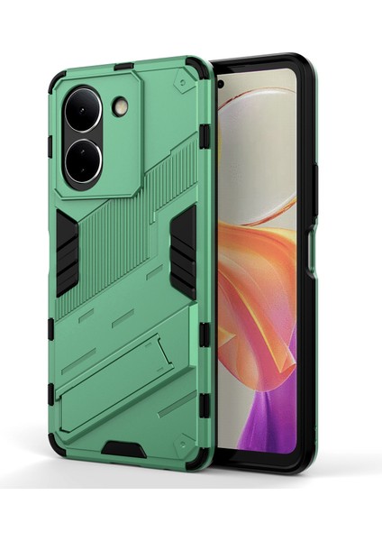 Vivo Y36 4g 5g Şok Geçirmez Telefon Kasası Kickstand Pc+Tpu Telefon Kapağı (Yurt Dışından)