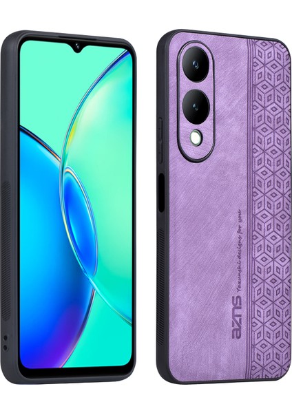 Vivo Y17S 4g Anti-Fall Impu Deri+Tpu Telefon Kapağı (Yurt Dışından)