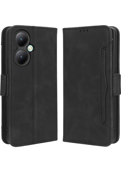 Vivo Y35+ 5g / Y35M+ 5g / Y27 4g Çoklu Kart Yuvası Stand Telefon Kılıfı Pu Deri Cüzdan Kapağı (Yurt Dışından)