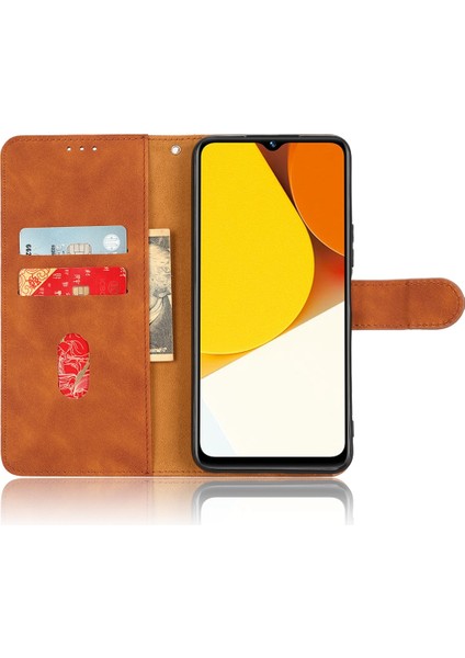 Vivo Y22S 4g / Y35 4g (2022), Pu Derisi Manyetik Toka Stand Cüzdan Telefon Kapağı Kayışlı Cilt Touch Hissed Hisset Telefon Kılıfı (Yurt Dışından) modelleri