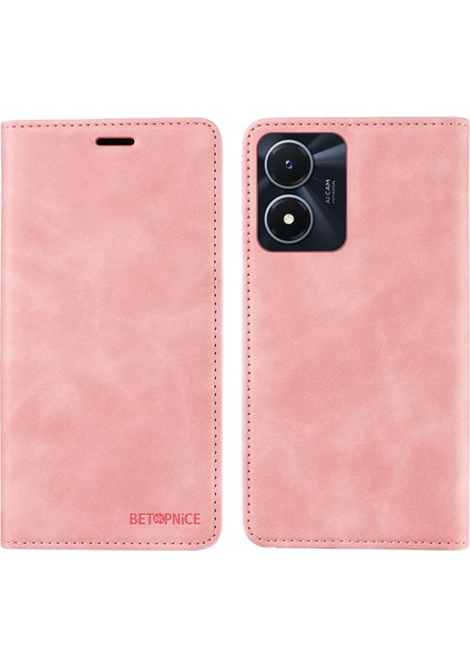 Vivo Y02S 4g / Y16 4g / Y35 5g / Y56 5g Telefon Kapağı Rfıd Engelleme Cüzdan Deri Deri Stand Cüzdan Kılıfı (Yurt Dışından) fiyatları