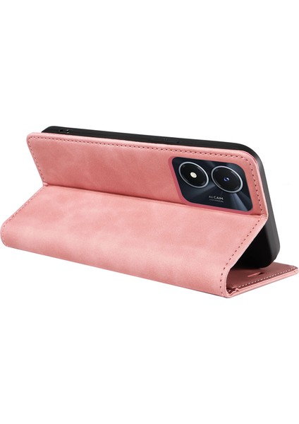 Vivo Y02S 4g / Y16 4g / Y35 5g / Y56 5g Telefon Kapağı Rfıd Engelleme Cüzdan Deri Deri Stand Cüzdan Kılıfı (Yurt Dışından) fırsatları