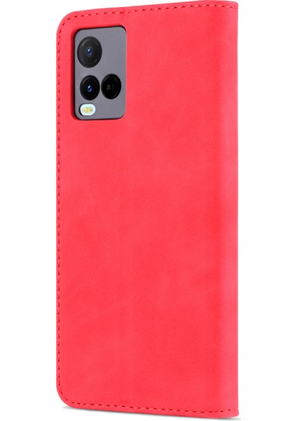 Vivo Y21 / Y33S Için Tpu+Pu Deri Cüzdan Standlı Telefon Kılıfı (Yurt Dışından) modelleri