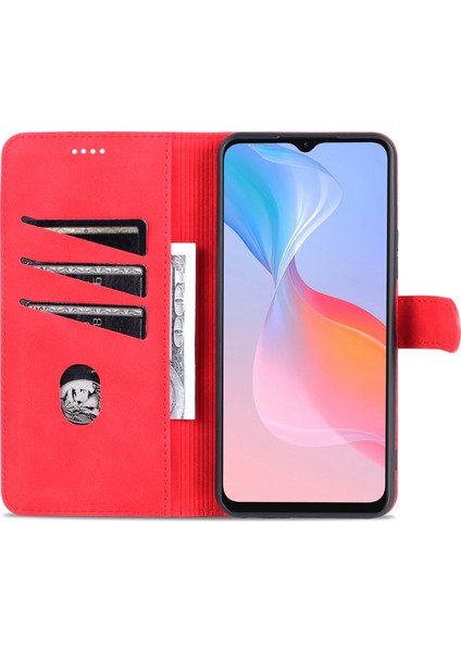 Vivo Y21 / Y33S Için Tpu+Pu Deri Cüzdan Standlı Telefon Kılıfı (Yurt Dışından) fırsatları