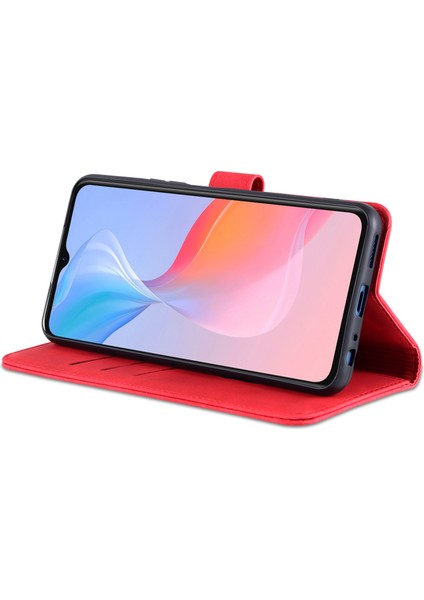 Vivo Y21 / Y33S Için Tpu+Pu Deri Cüzdan Standlı Telefon Kılıfı (Yurt Dışından) indirimleri