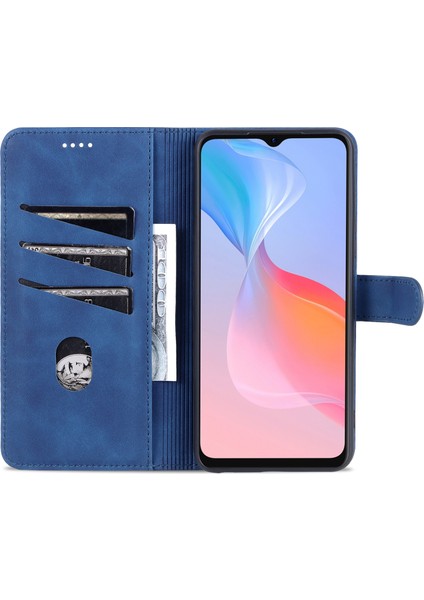 Vivo Y21 / Y33S Için Tpu+Pu Deri Cüzdan Standlı Telefon Kılıfı (Yurt Dışından) fırsatları