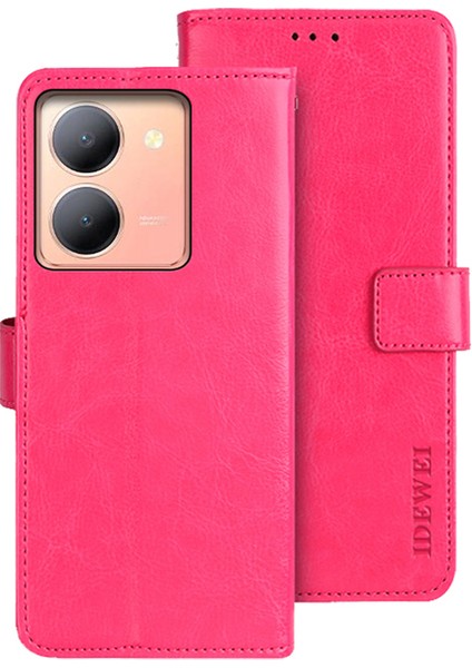 Vivo Y78 5g / Y36 5g Çılgın At Doku Stand Telefon Kapağı Deri Manyetik Telefon Kılıfı (Yurt Dışından)