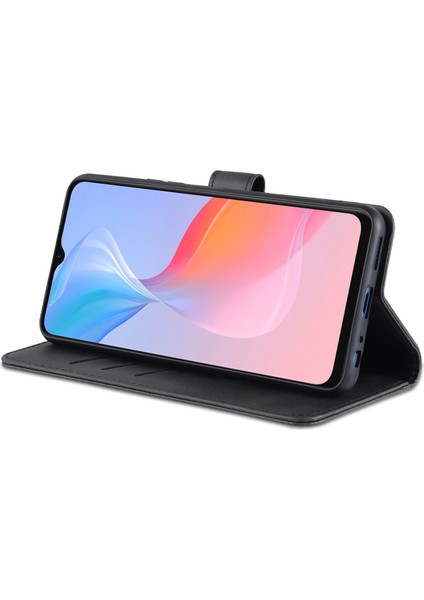 Vivo Y21 / Y33S Için Tpu+Pu Deri Cüzdan Standlı Telefon Kılıfı (Yurt Dışından) indirimleri