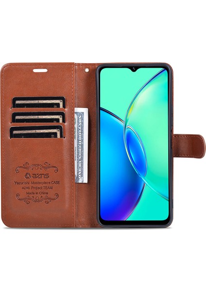 Vivo Y17S 4g Kasa Cüzdanı Pu Deri Telefon Standı Kapağı (Yurt Dışından) fiyatları