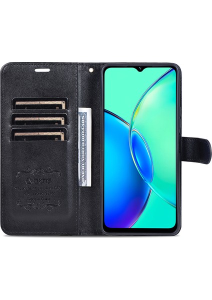 Vivo Y17S 4g Kasa Cüzdanı Pu Deri Telefon Standı Kapağı (Yurt Dışından)