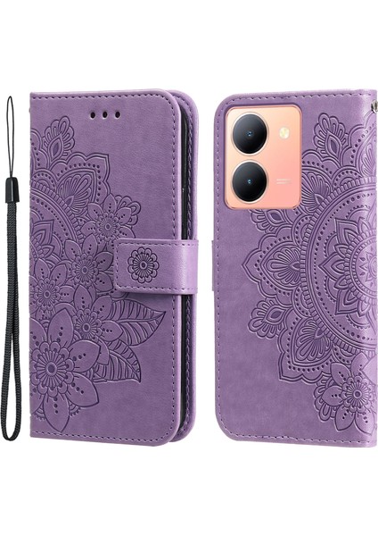 Vivo Y36 4g / 5g Pu Deri Kapak Telefon Kılıfı Stand Cüzdan Telefon Kabuğu (Yurt Dışından)