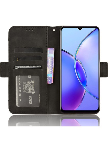 Vivo Y17S 4g Kasa Cüzdanı Pu Deri Çoklu Kart Yuvaları Telefon Kapağı (Yurt Dışından) fırsatları