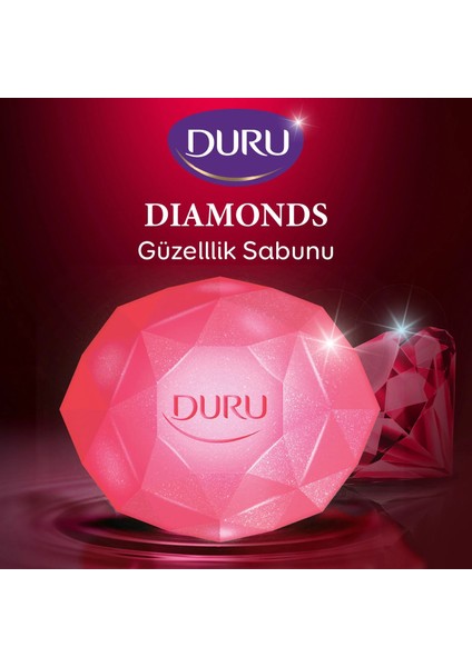 Diamonds Serisi Oriental Red Diamond 4 Adet Güzellik Sabunu 360 Gr X 3 Adet