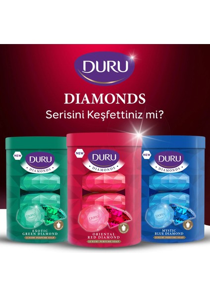 Diamonds Serisi Oriental Red Diamond 4 Adet Güzellik Sabunu 360 Gr X 3 Adet