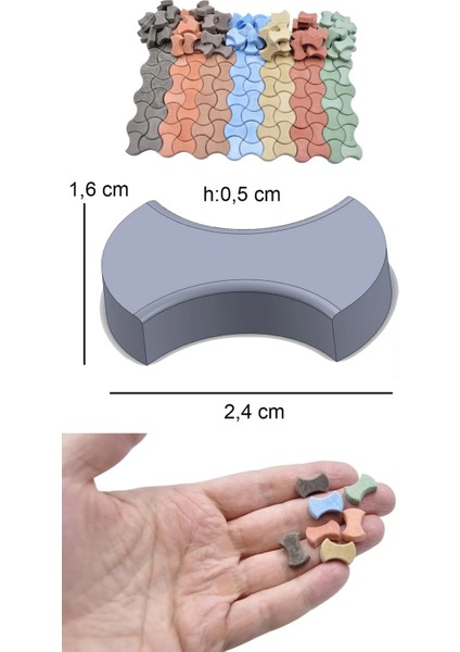 Minyatür 1/12 Ölçekli Dairesel Kilitli Yer Taşı Silikon Kalıp Maket modelleri