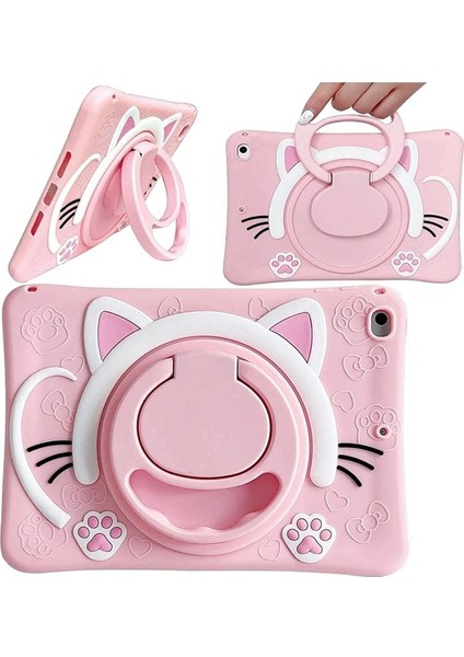 Samsung Galaxy Tab A9+ Plus 11 Inç (2023) SM-X210 Uyumlu Astronot Çocuk Kılıfı Askılı Standlı Eğlenceli