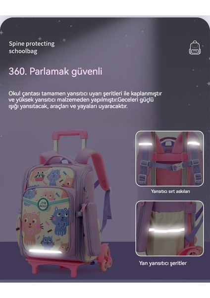 Su Geçirmez Büyük Kapasiteli Öğrenci Okul Çantası, Rot Okul Çantası, Gece Güvenlik Yansıtıcı (Yurt Dışından) indirimleri