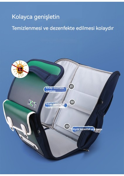 Su Geçirmez Büyük Kapasiteli Öğrenci Okul Çantası, Omurga Yükü Azaltma, Gece Güvenlik Yansıtıcı (Yurt Dışından) fırsatları