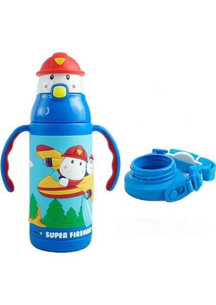 Çocuk Termos Bardak, Paslanmaz Çelik Vakum Termos Bardak, 380ML (Yurt Dışından)