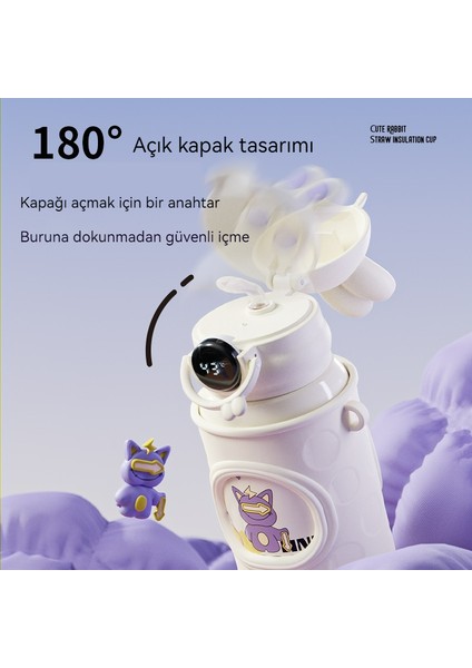 316 Paslanmaz Çelik Çocuk Termos Bardak, Taşınabilir Moda Su Bardağı, Akıllı Sıcaklık Ölçümü (Yurt Dışından)