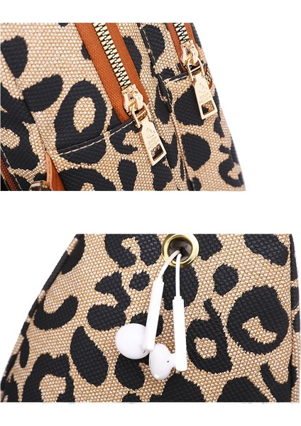 Avrupa ve Amerikan Vintage Leopar Desenli Omuz Çantası/seyahat Çantası/göğüs Çantası/bel Çantası (Yurt Dışından)