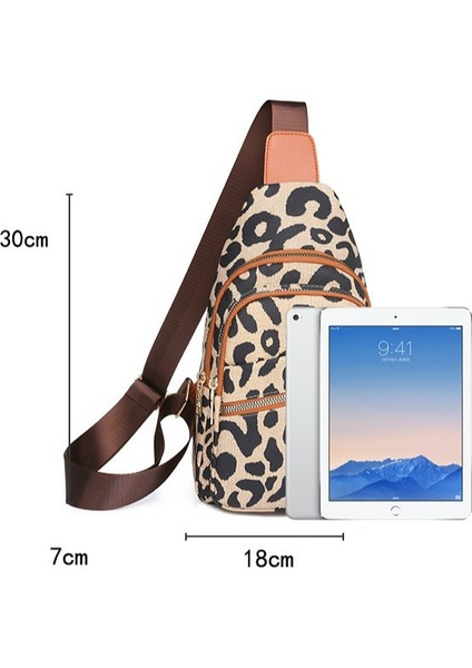 Avrupa ve Amerikan Vintage Leopar Desenli Omuz Çantası/seyahat Çantası/göğüs Çantası/bel Çantası (Yurt Dışından) fırsatları