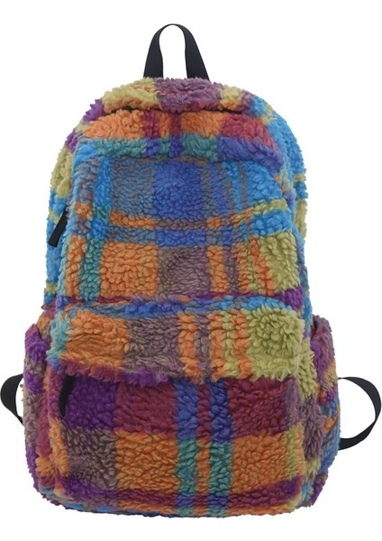 Renkli Peluş Sırt Çantası (Yurt Dışından)