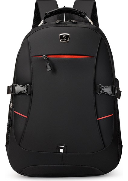 Su Geçirmez Büyük Kapasiteli Bilgisayar Çantası, Çok Fonksiyonlu USB Şarj Sırt Çantası (Yurt Dışından)