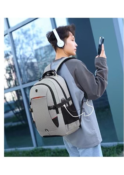 Su Geçirmez Büyük Kapasiteli Bilgisayar Çantası, Çok Fonksiyonlu USB Şarj Sırt Çantası (Yurt Dışından) modelleri