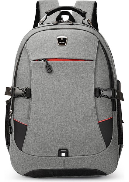 Su Geçirmez Büyük Kapasiteli Bilgisayar Çantası, Çok Fonksiyonlu USB Şarj Sırt Çantası (Yurt Dışından)