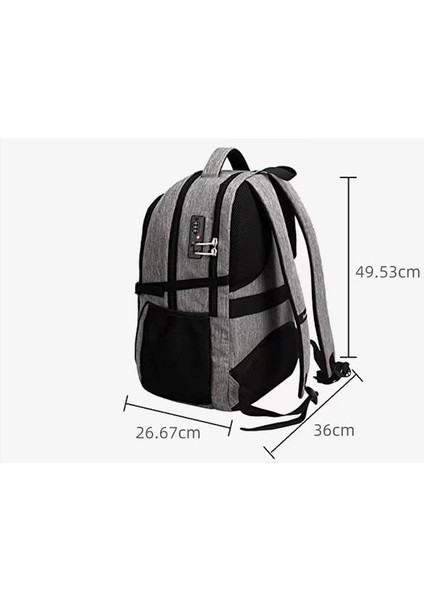 Su Geçirmez Büyük Kapasiteli Sırt Çantası, USB Şarj Sırt Çantası (Yurt Dışından) indirimleri