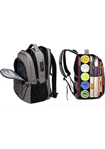 Su Geçirmez Büyük Kapasiteli Sırt Çantası, USB Şarj Sırt Çantası (Yurt Dışından) fiyatları