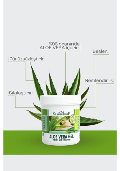 Aloe Vera Nemlendirici Vücut Jeli 100 ml X2 Adet