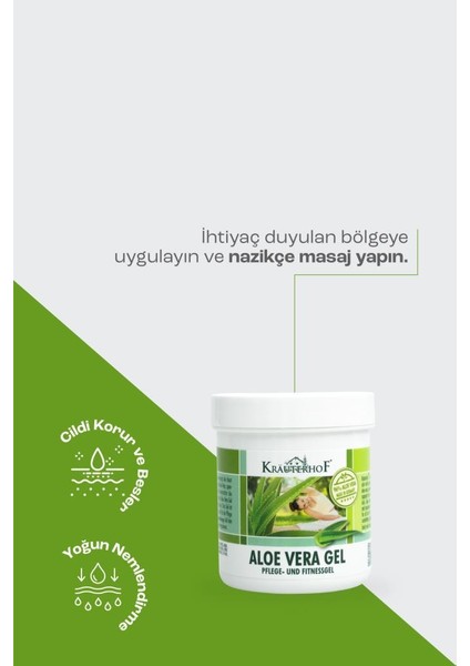 Aloe Vera Nemlendirici Vücut Jeli 100 ml X2 Adet