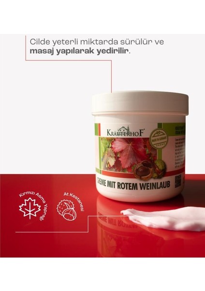 Kırmızı Asma Yaprağı Kremi 100 ml X2 Adet