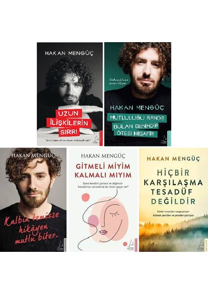 Uzun İlişkilerin Sırrı - Gitmeli Miyim Kalmalı Mıyım - Hiçbir Karşılaşma Tesadüf Değildir - 5 Kitap - Hakan Mengüç