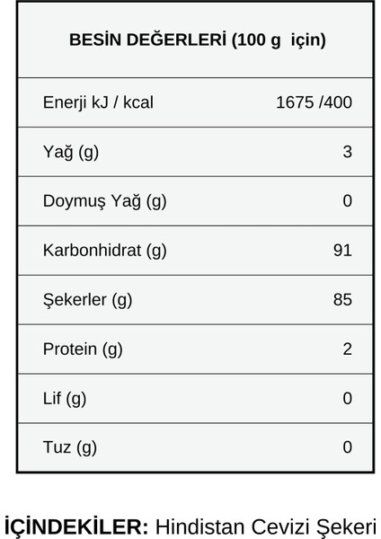 Hanzade Bitkisel Hindistan Cevizi Şekeri 500 gr - Glutensiz, Vegan