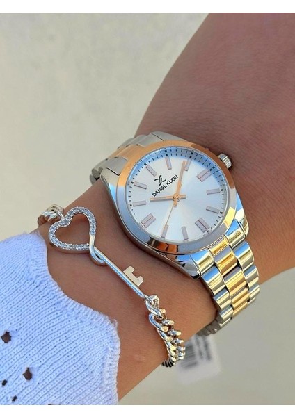 DK.FT.1.374 Daniel Klein Çelik Kordon 30 mt Suya Dayanıklı Yeni Sezon Şık Tasarım Bayan Kol Saati fiyatları