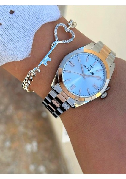 DK.FT.1.374 Daniel Klein Çelik Kordon 30 mt Suya Dayanıklı Yeni Sezon Şık Tasarım Bayan Kol Saati modelleri