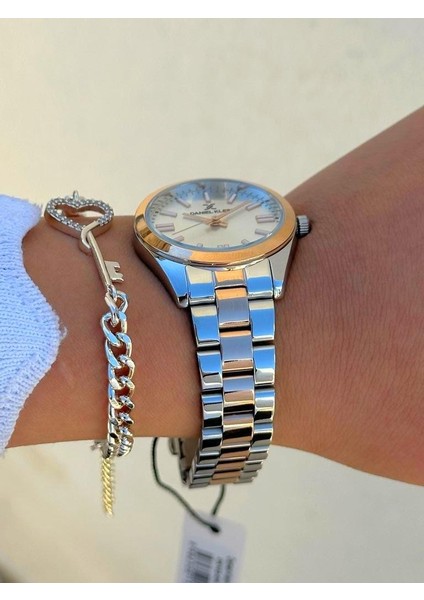 DK.FT.1.374 Daniel Klein Çelik Kordon 30 mt Suya Dayanıklı Yeni Sezon Şık Tasarım Bayan Kol Saati fırsatları