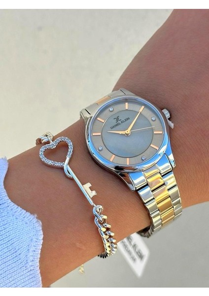 DK.FT.1.375 Daniel Klein Çelik Kordon 30 mt Suya Dayanıklı Yeni Sezon Şık Tasarım Bayan Kol Saati fiyatları